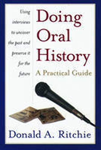 9780195154344: Doing Oral History: A Practical Guide