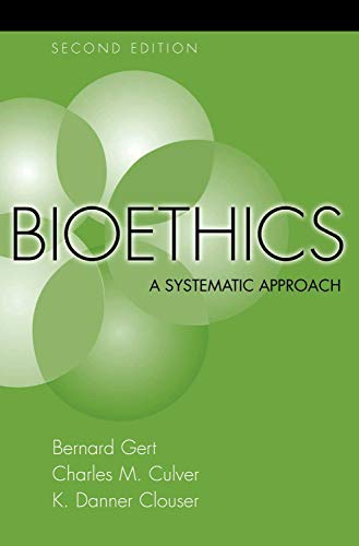 Beispielbild fr Bioethics: A Systematic Approach zum Verkauf von Goodwill Southern California