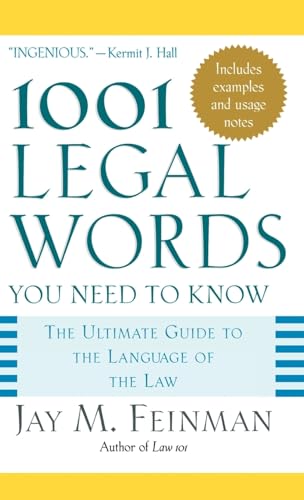 Imagen de archivo de 1001 Legal Words You Need to Know (1001 Words You Need to Know) a la venta por SecondSale