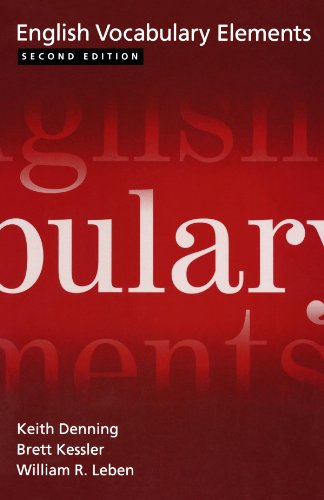 9780195168037: English Vocabulary Elements