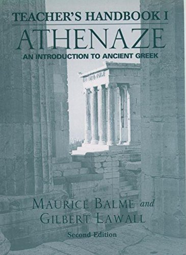 Stock image for Teacher's Handbook I Athenaze: An Introduction to Ancient Greek for sale by GF Books, Inc.
