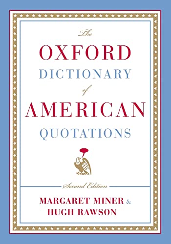 Beispielbild fr The Oxford Dictionary of American Quotations zum Verkauf von Better World Books