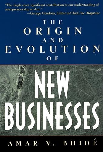 Stock image for The Origin and Evolution of New Businesses for sale by Blackwell's