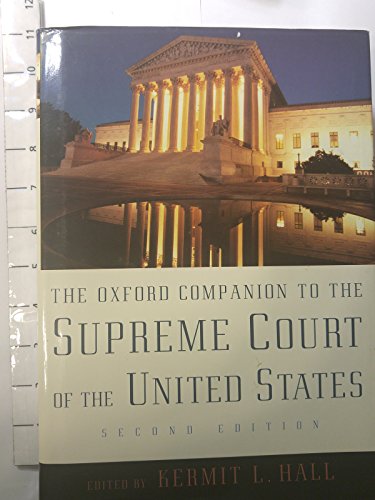 Beispielbild fr The Oxford Companion To The Supreme Court Of The United States zum Verkauf von Library House Internet Sales