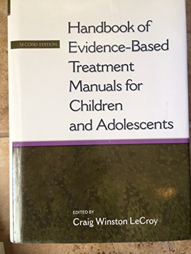 Imagen de archivo de Handbook of Evidence-Based Treatment Manuals for Children and Adolescents a la venta por HPB-Red