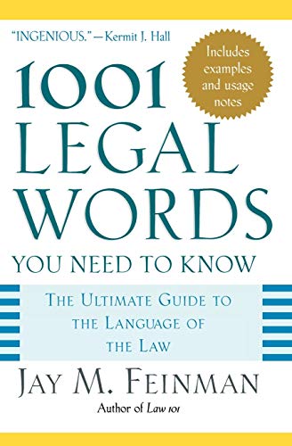 Beispielbild fr 1001 Legal Words You Need to Know: The Ultimate Guide to the Language of the Law zum Verkauf von SecondSale