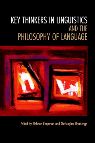 Stock image for Key Thinkers in Linguistics and the Philosophy of Language for sale by Housing Works Online Bookstore