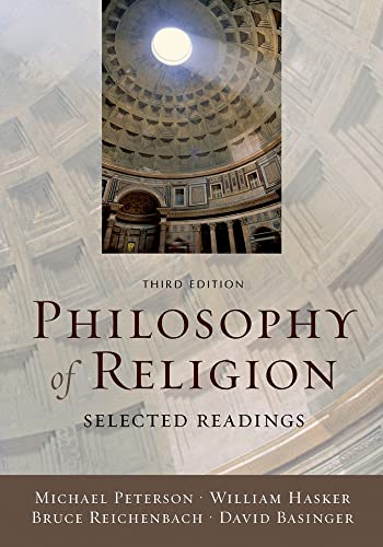 Imagen de archivo de Philosophy of Religion: Selected Readings a la venta por SecondSale