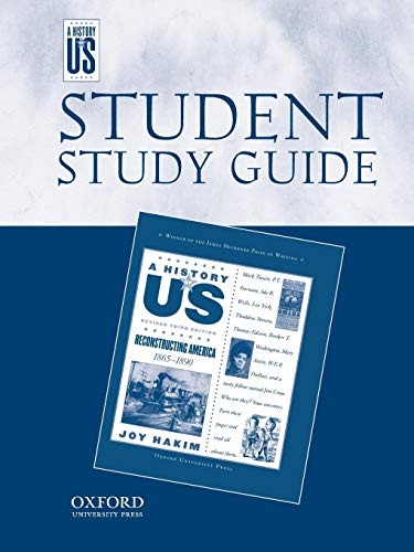 9780195188868: Reconstructing America Middle/High School Student Study Guide, a History of Us: Student Study Guide Pairs with a History of Us: Book Seven: 7 (History of US (Paperback))