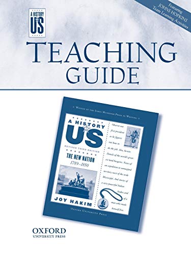 Stock image for The New Nation Middle/High School Teaching Guide, A History of US: Teaching Guide pairs with A History of US: Book Four for sale by SecondSale