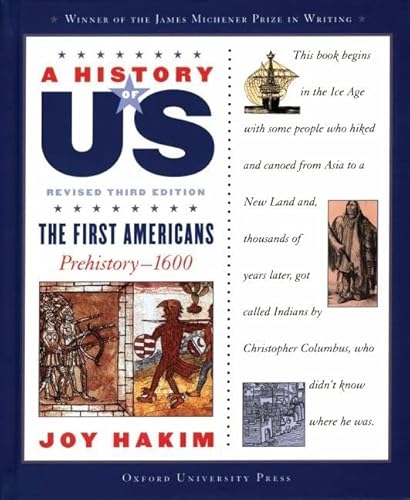 9780195188943: A History of US: The First Americans: Prehistory-1600A History of US Book One (A ^AHistory of US)