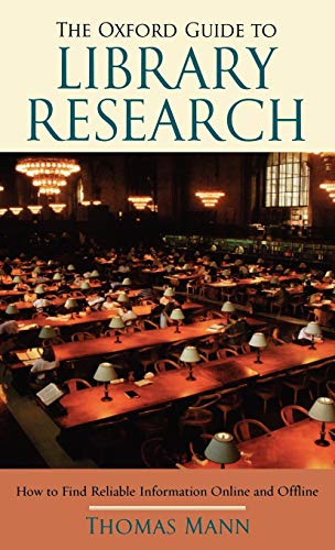 9780195189971: The Oxford Guide to Library Research