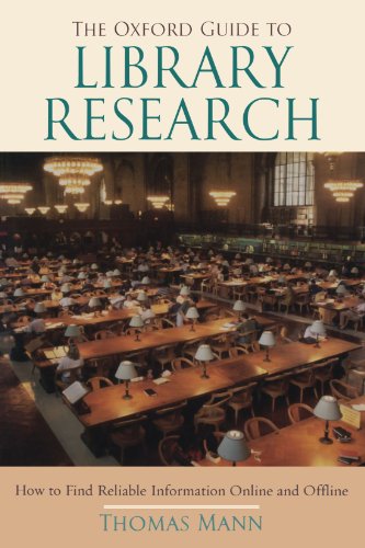 Stock image for The Oxford Guide to Library Research for sale by SecondSale