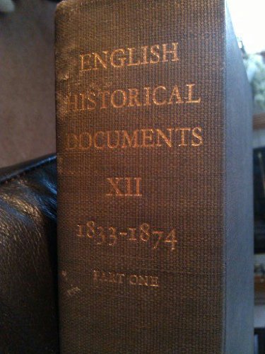 English Historical Documents, 1833-1874 (9780195195095) by W.D. Handcock; David C. Douglas