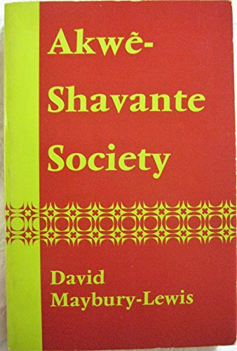 Beispielbild fr Akwe-Shavante Society. zum Verkauf von N. Fagin Books