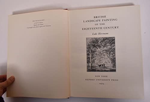 Stock image for British Landscape Painting of the Eighteenth Century for sale by Louisville Book Net