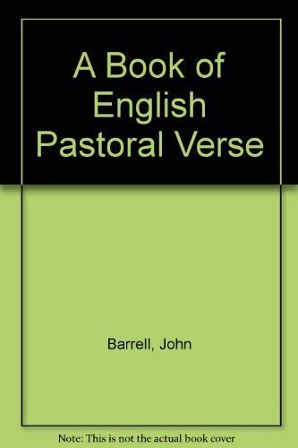 Imagen de archivo de Book of English Pastoral Verse a la venta por Better World Books: West