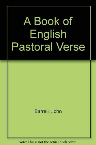 Stock image for Book of English Pastoral Verse for sale by Better World Books: West