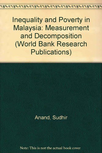 Immagine dell'editore per Inequality and Poverty in Malaysia: Measurement and Decomposition (A World Bank Research Publication) venduto da Phatpocket Limited