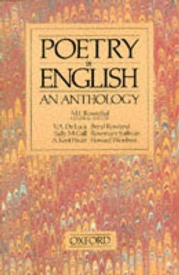 Stock image for Poetry in English: An Anthology for sale by MusicMagpie