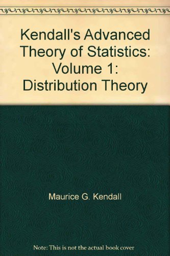 Stock image for Kendall's Advanced Theory of Statistics for sale by Better World Books
