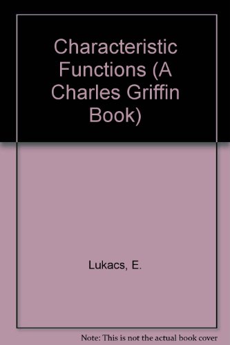 9780195205787: Characteristic Functions