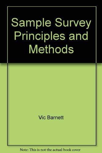 9780195209259: Sample Survey: Principles & methods