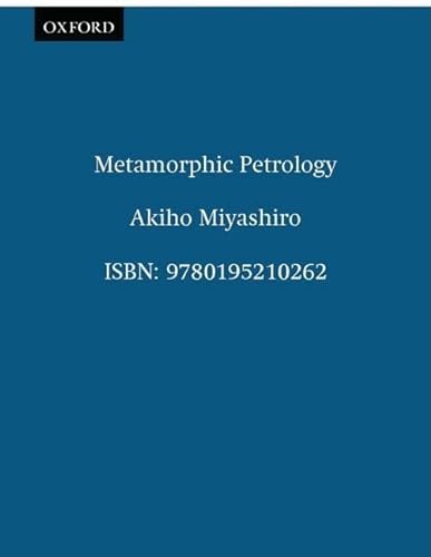 9780195210262: Metamorphic Petrology