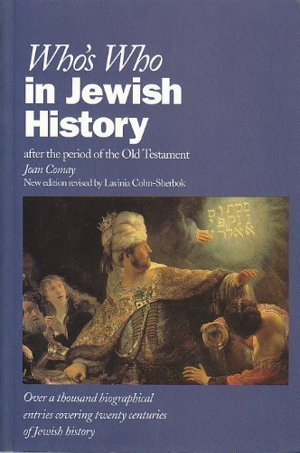 Imagen de archivo de Who's Who in Jewish History : After the Period of the Old Testament a la venta por Better World Books