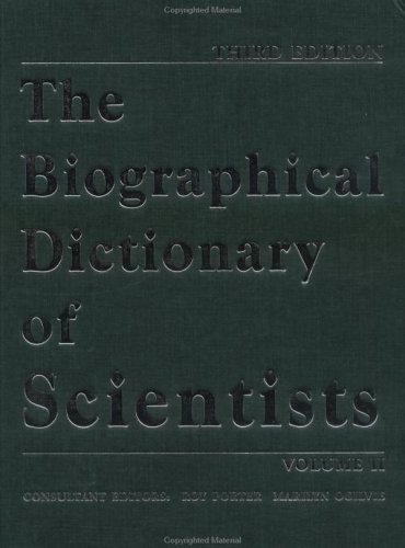 Stock image for The Biographical Dictionary of Scientists for sale by Better World Books: West