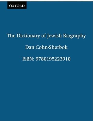 Beispielbild fr The Dictionary of Jewish Biography zum Verkauf von Better World Books