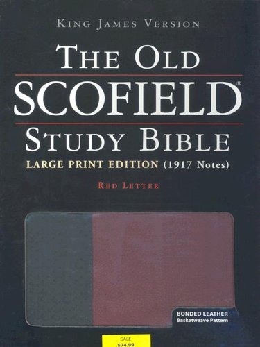 9780195274875: The Old Scofield Study Bible, KJV, Large Print Edition: (Black/Burgundy Bonded Leather Basketweave)