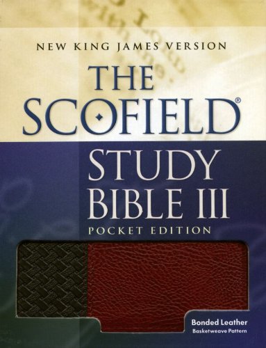 9780195275643: The Scofield Study Bible III: New King James Version, Basketweave Black/ Burgundy, Bonded Leather