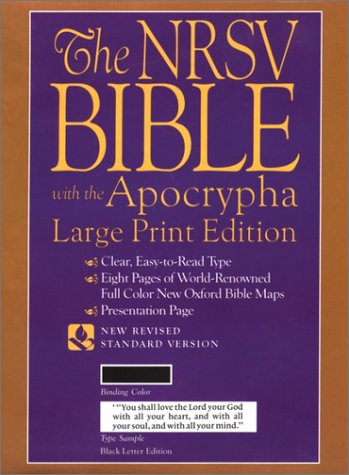9780195282351: The New Revised Standard Version Bible, Large Print Edition