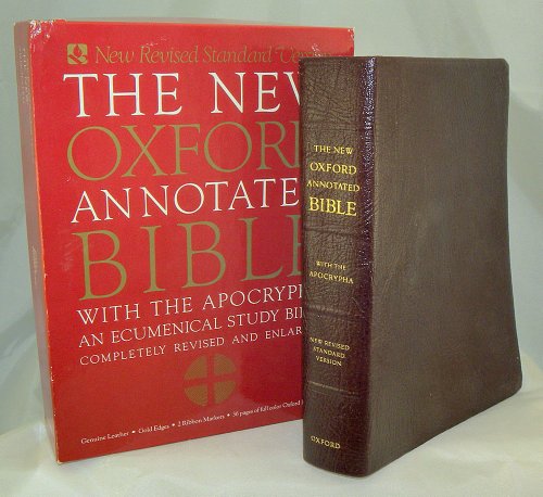 Stock image for The New Oxford Annotated Bible with the Apocrypha, New Revised Standard Version (Burgundy Leather) for sale by GF Books, Inc.
