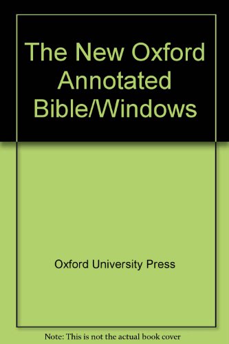 Imagen de archivo de The New Oxford Annotated Bible With the Apocrypha Electronic Edition Usuer's Manual a la venta por Book ReViews