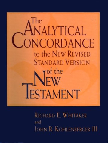 9780195284430: The NRSV Analytical Concordance to the New Testament