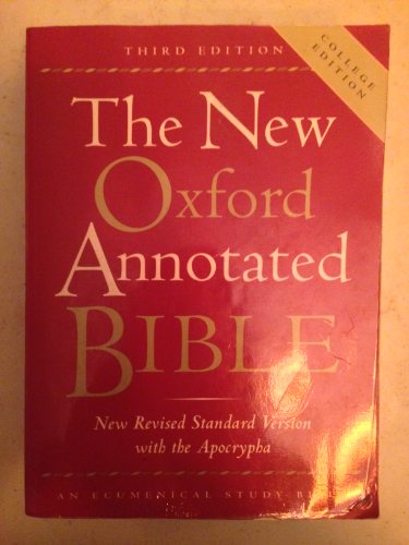 Beispielbild fr The New Oxford Annotated Bible, New Revised Standard Version with the Apocrypha, Third Edition (Hardcover 9700A) zum Verkauf von Wonder Book