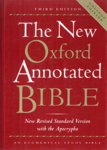 Stock image for The New Oxford Annotated Bible, New Revised Standard Version with the Apocrypha, Third Edition (Hardcover College Edition 9720A) for sale by Ergodebooks