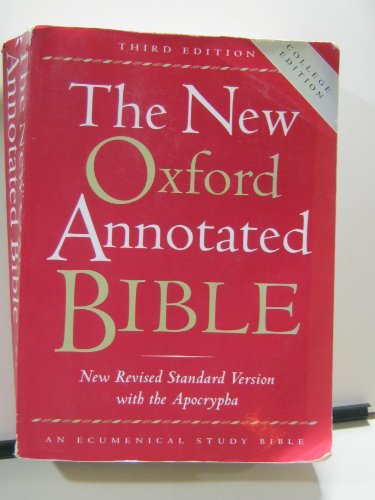 The New Oxford Annotated Bible with the Apocrypha, Third Edition, New Revised Standard Version