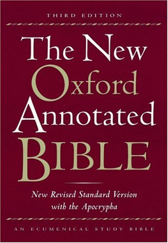 Beispielbild fr The New Oxford Annotated Bible, New Revised Standard Version with the Apocrypha, Third Edition (Genuine Leather Black 9714A) zum Verkauf von Moe's Books
