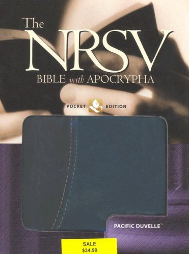 9780195288278: Holy Bible: New Revised Standard Version With Apocrypha, Black/Blue Leather, Pacific Duvelle