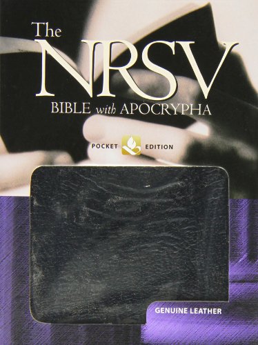 Stock image for The New Revised Standard Version Bible with Apocrypha: Pocket Edition, Genuine Leather Black () for sale by Iridium_Books