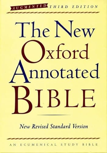 Beispielbild fr The New Oxford Annotated Bible: New Revised Standard Version, Augmented zum Verkauf von Revaluation Books