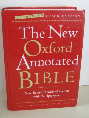 Imagen de archivo de The New Oxford Annotated Bible with the Apocrypha, Augmented Third Edition, New Revised Standard Version, Indexed a la venta por HPB-Diamond