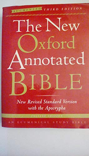 Stock image for New Oxford Annotated Bible with the Apocrypha, Augmented , New Revised Standard Version College Edition for sale by BookHolders
