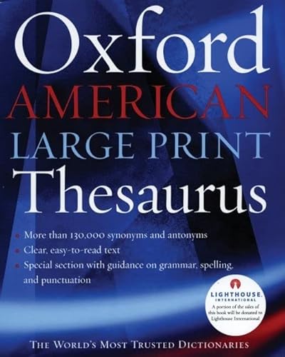 Stock image for The Oxford American Large Print Thesaurus for sale by Ergodebooks