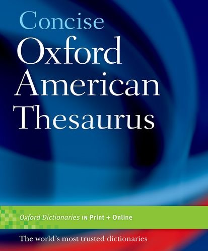 Imagen de archivo de Concise Oxford American Thesaurus a la venta por Books From California