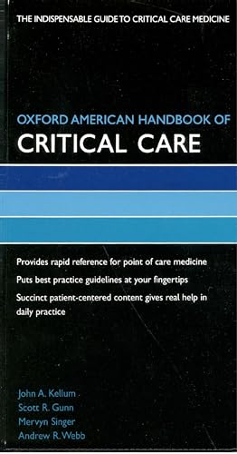 Stock image for Oxford American Handbook of Critical Care for sale by ThriftBooks-Dallas