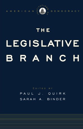 9780195309164: The Legislative Branch (Institutions of American Democracy Series)